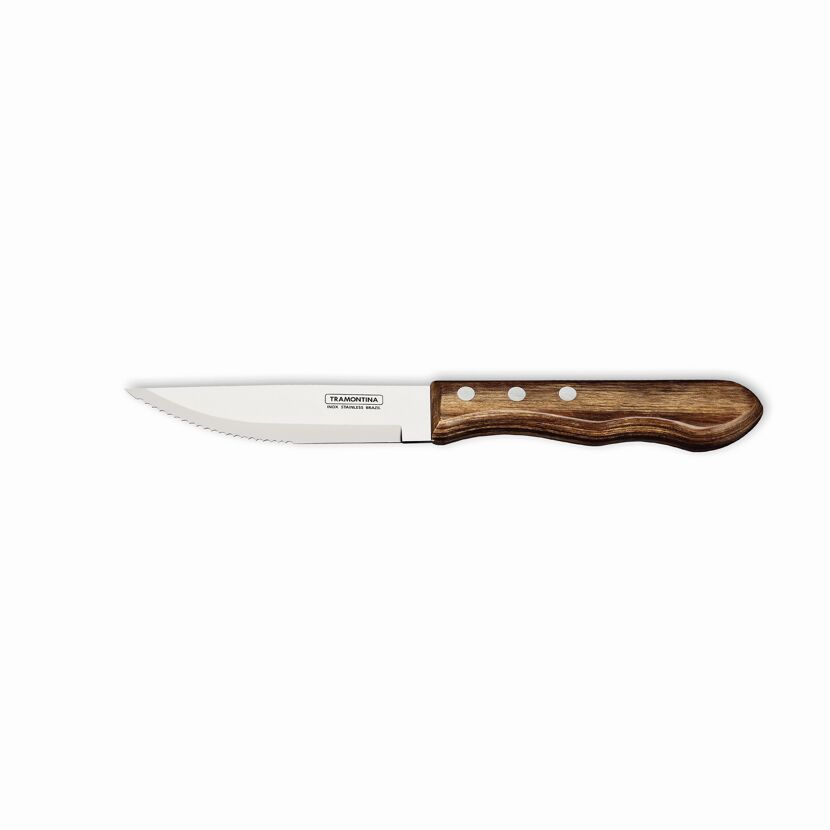 Steakmesser 'Jumbo' Edelstahl/Holz 25,5 cm 6-teilig