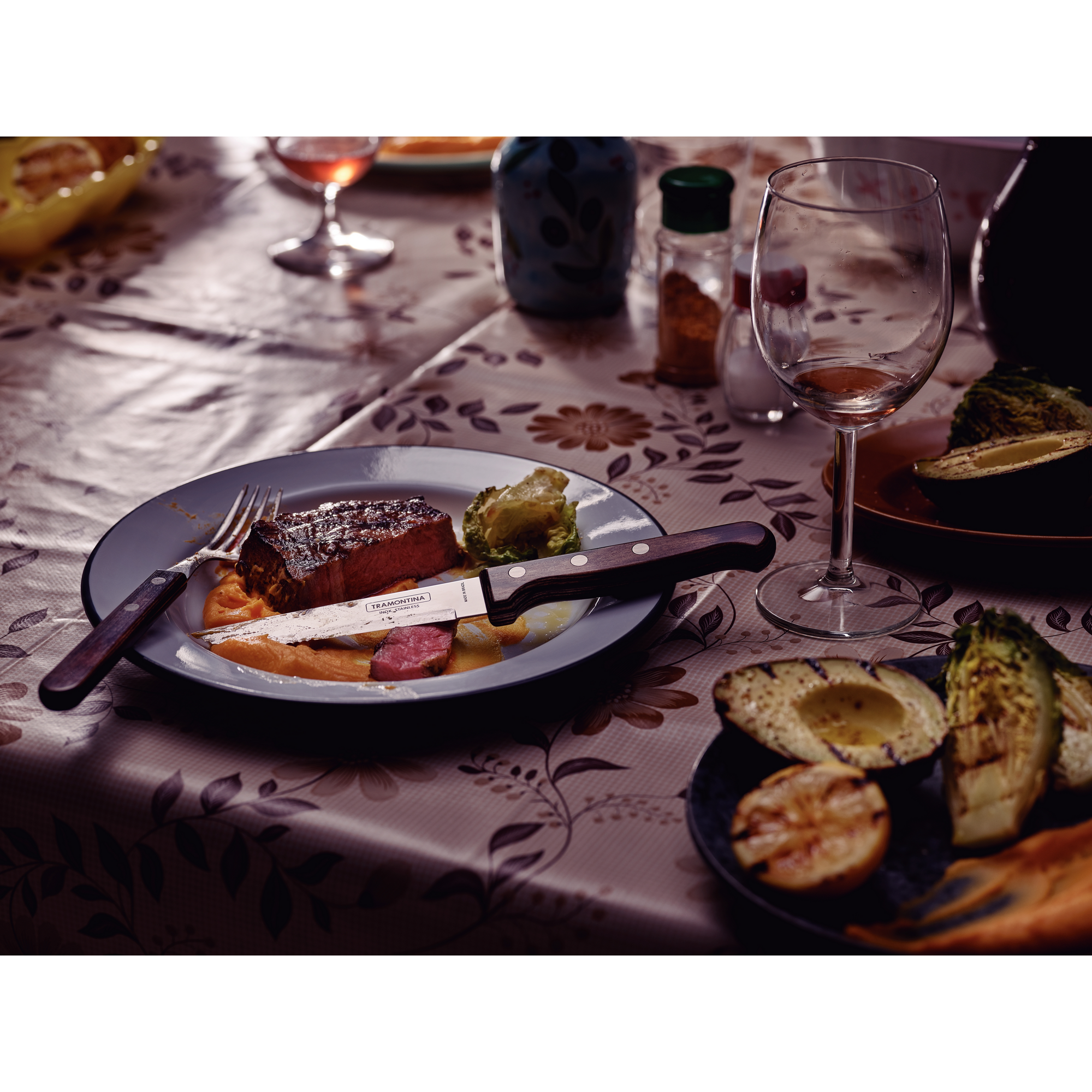 Steakmesser 'Gaucho' Edelstahl/Holz 24 cm