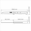 Küchenmesser universal Edelstahl/Holz 19,6 cm