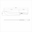 Fleischmesser Edelstahl/Holz 25 cm 38,6 cm
