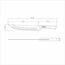 Fleischmesser Edelstahl/Holz 25 cm 38,5 cm
