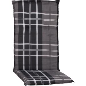 Hochlehner-Auflage 'Görlitz' schwarz/grau 48 x 120 x 4 cm