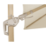 Verkleinertes Bild von Ampelschirm 'Rhodos Twist Loft' natur Ø 300 cm