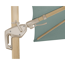 Verkleinertes Bild von Ampelschirm 'Rhodos Twist Loft' grün Ø 300 cm