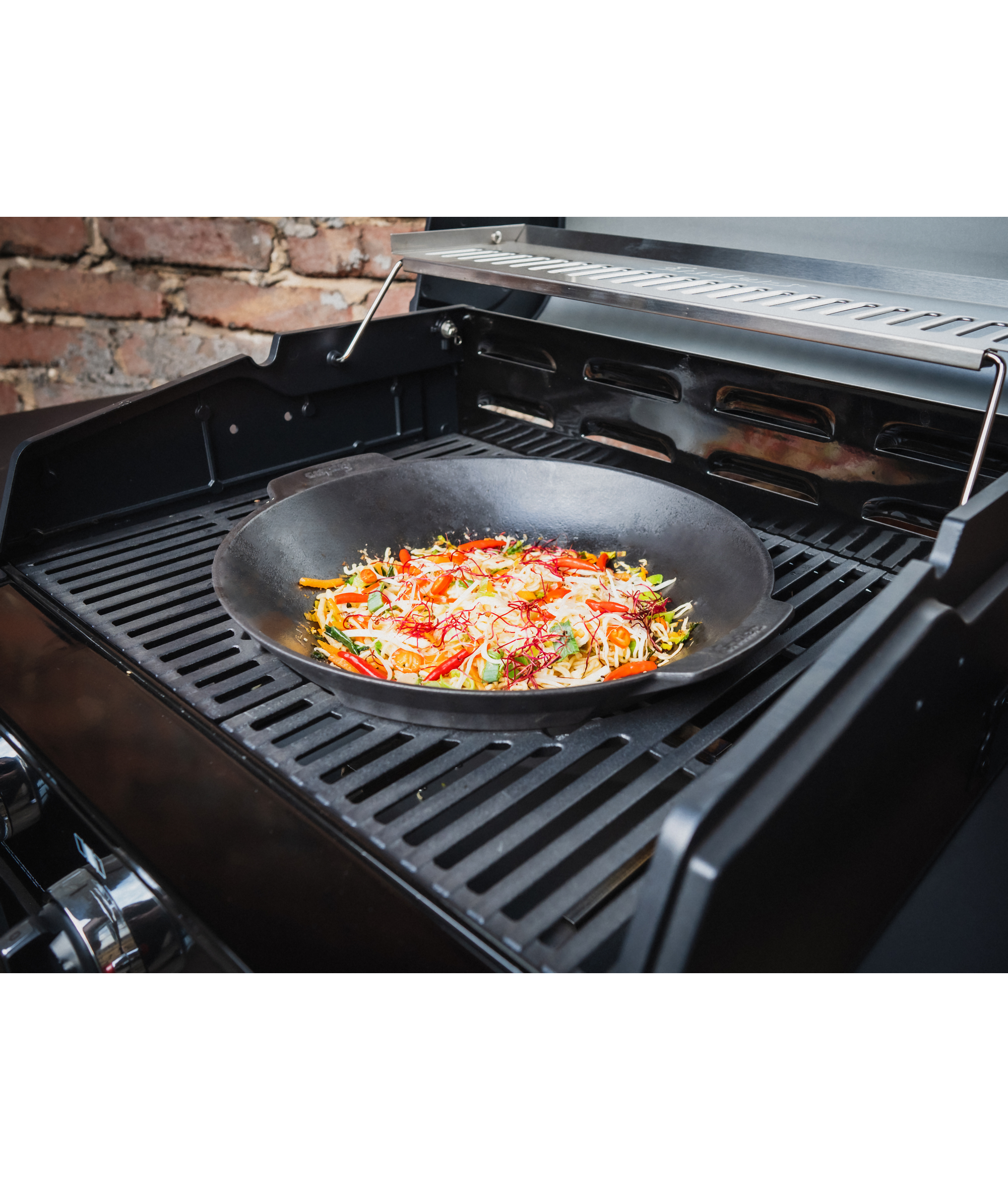 Grill-Wok 'Switch Grid' 38,5 x 35 x 10 cm Gusseisen schwarz + product picture