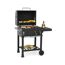 Holzkohlegrill 'Calgary' schwarz 102 x 104 x 67 cm
