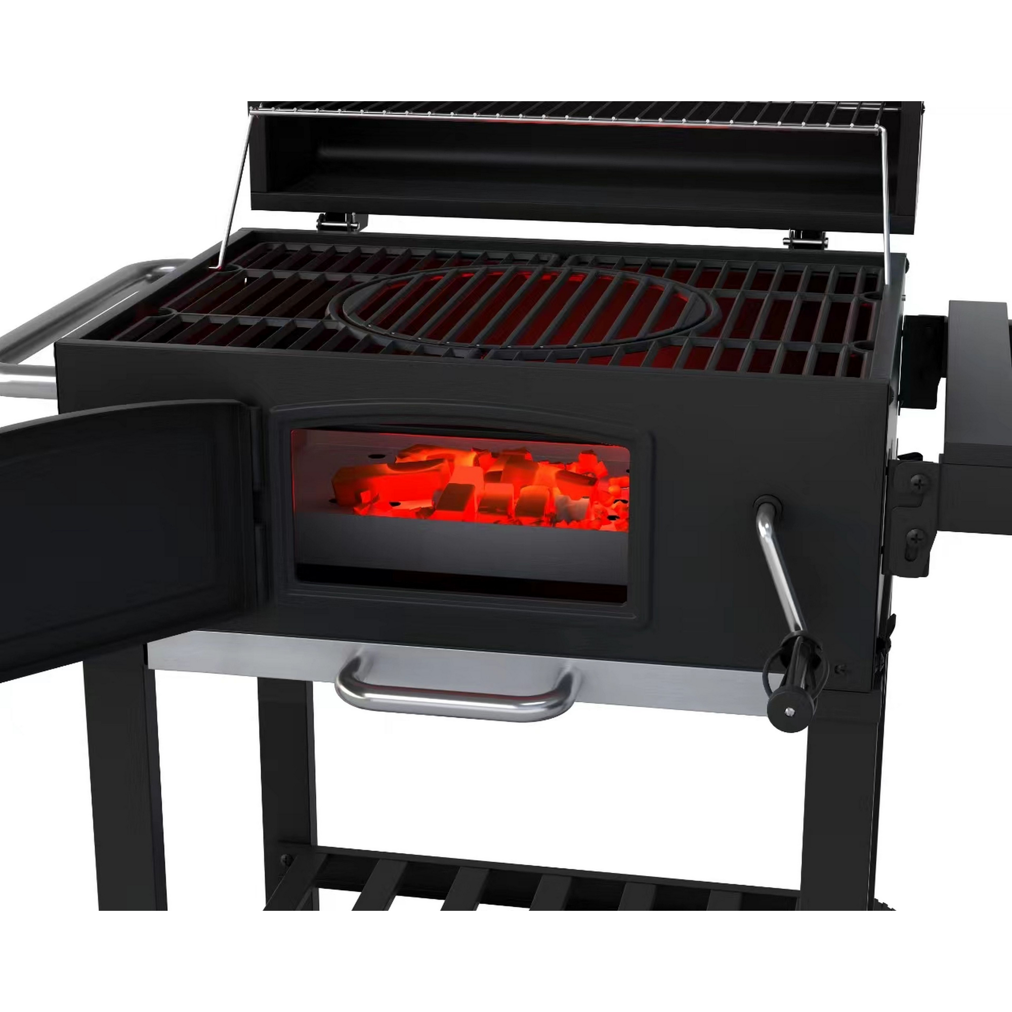 Holzkohlegrill 'Calgary' schwarz 102 x 104 x 67 cm + product picture