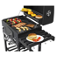 Holzkohlegrill 'Calgary' schwarz 102 x 104 x 67 cm