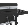 Holzkohlegrill 'Calgary' schwarz 102 x 104 x 67 cm