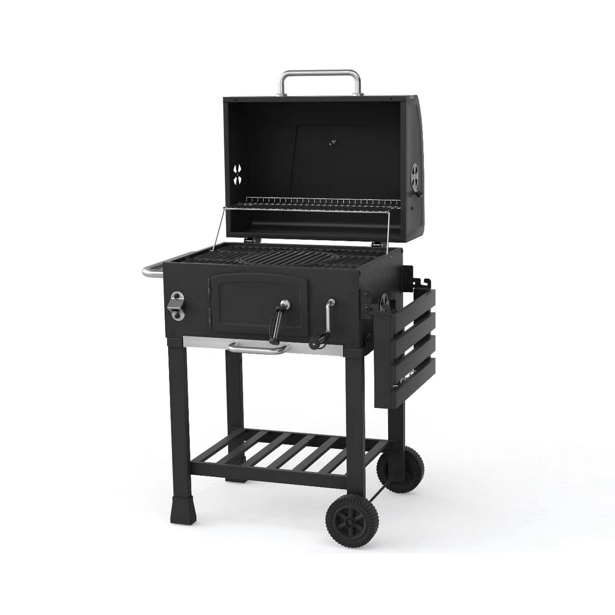 Holzkohlegrill 'Calgary' schwarz 102 x 104 x 67 cm + product picture