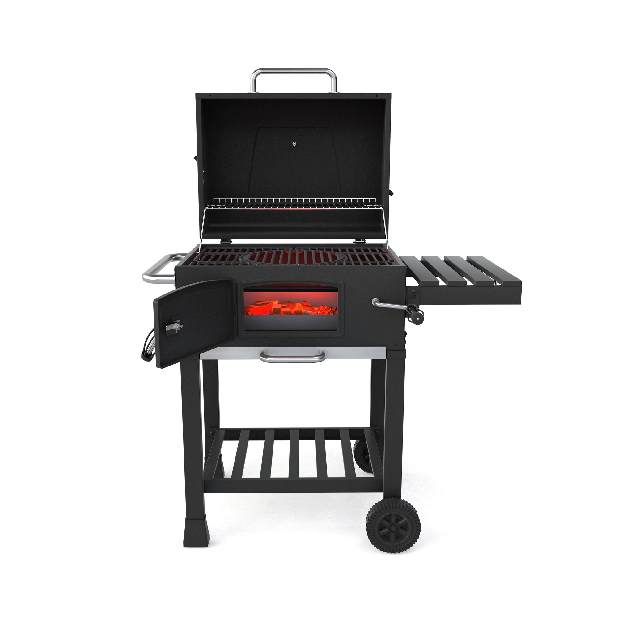 Holzkohlegrill 'Calgary' schwarz 102 x 104 x 67 cm + product picture