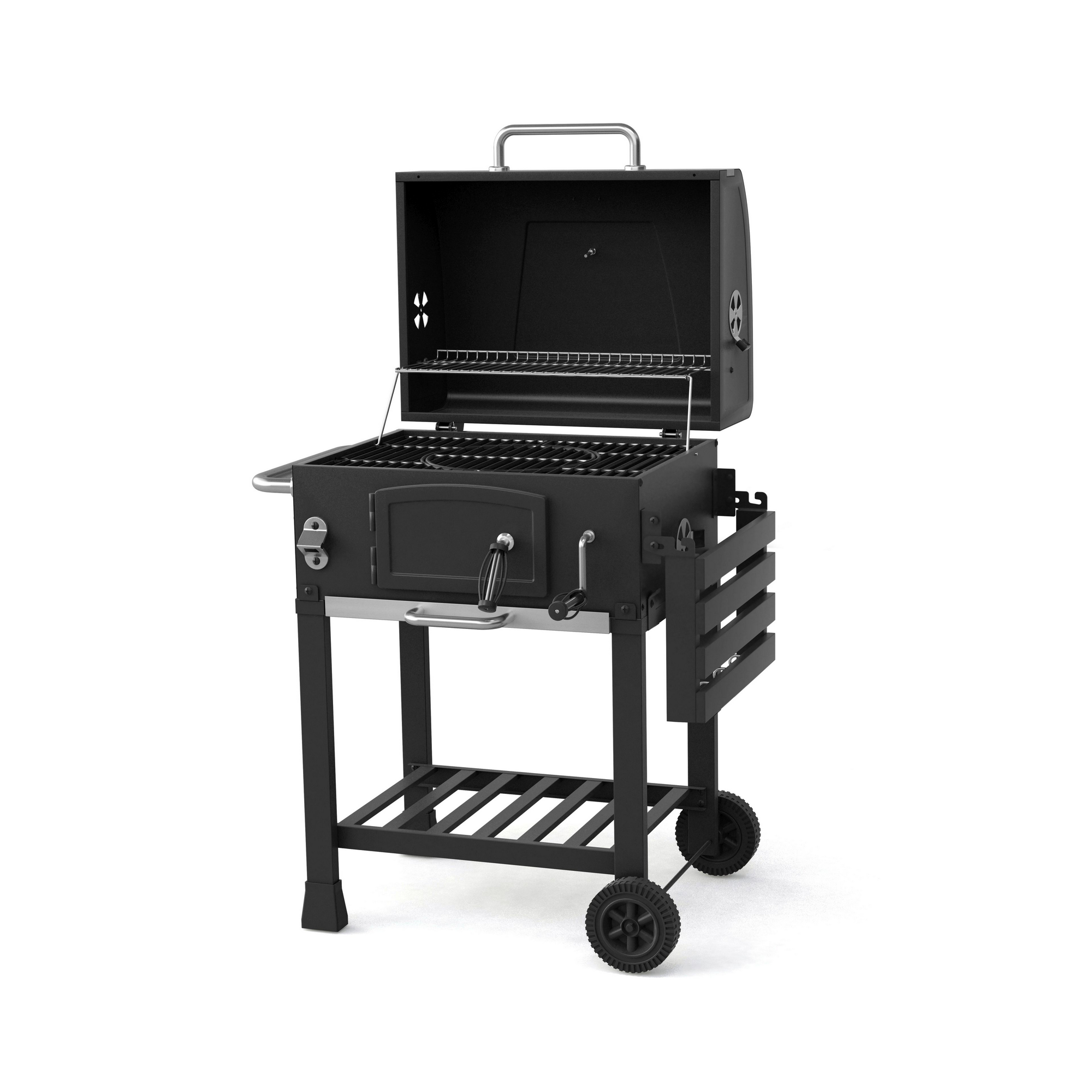 Holzkohlegrill 'Calgary' schwarz 102 x 104 x 67 cm + product picture