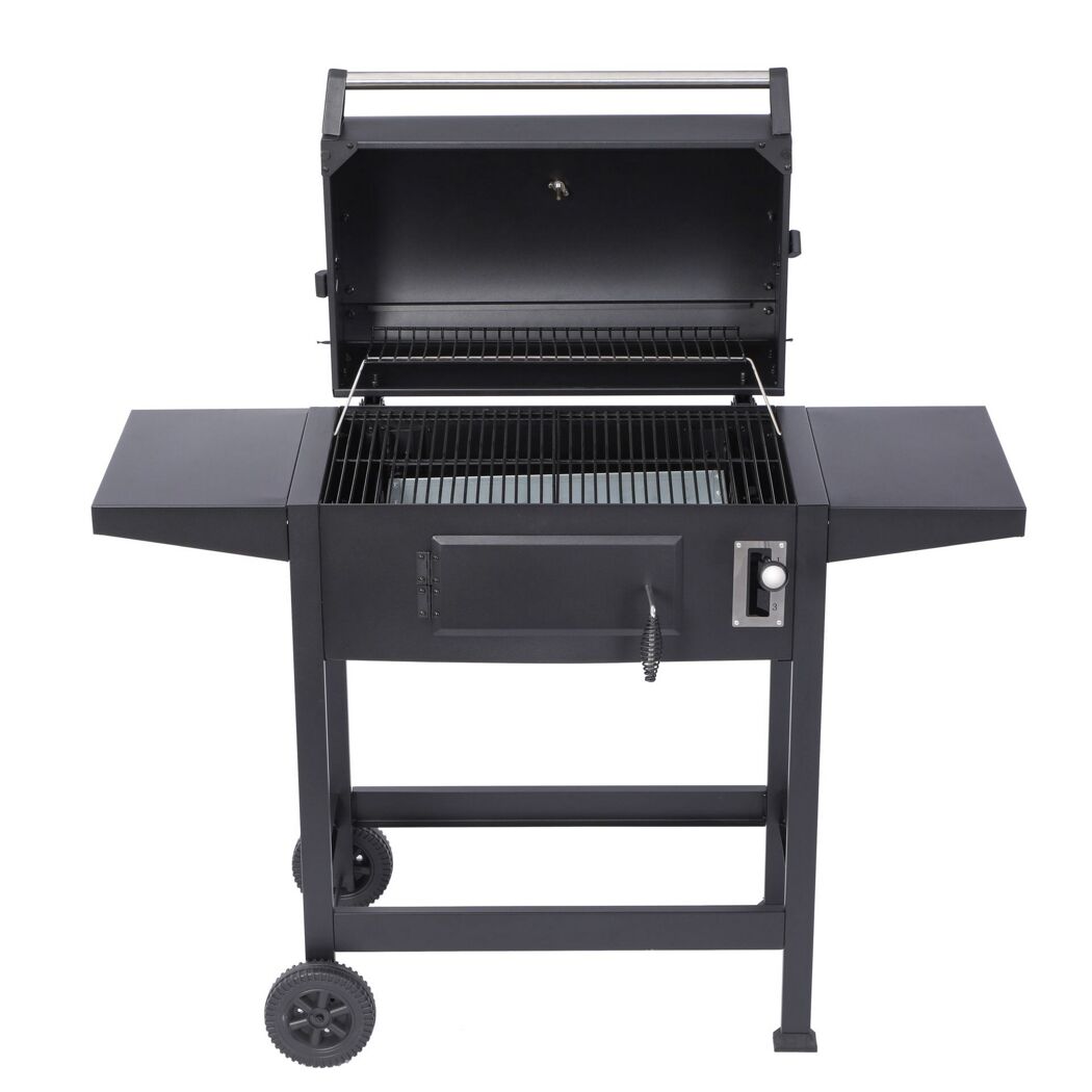 Schwarzer Holzkohlegrill