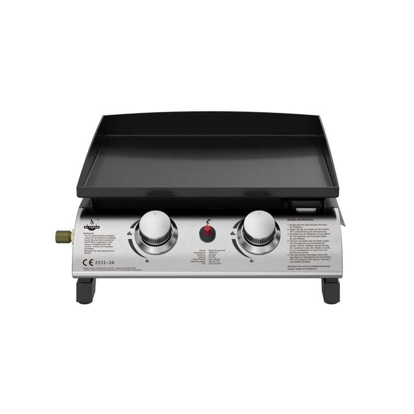 Gasgrill mit Grillplatte