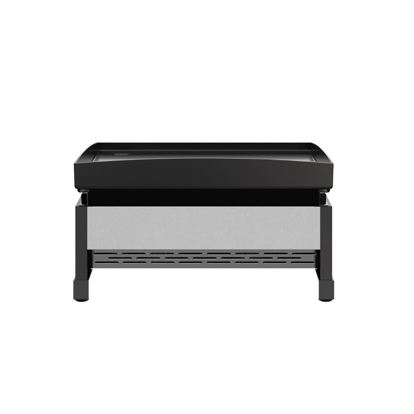 Plancha-Gasgrill mit Ablage