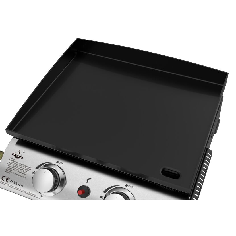 Gasgrill mit Grillplatte