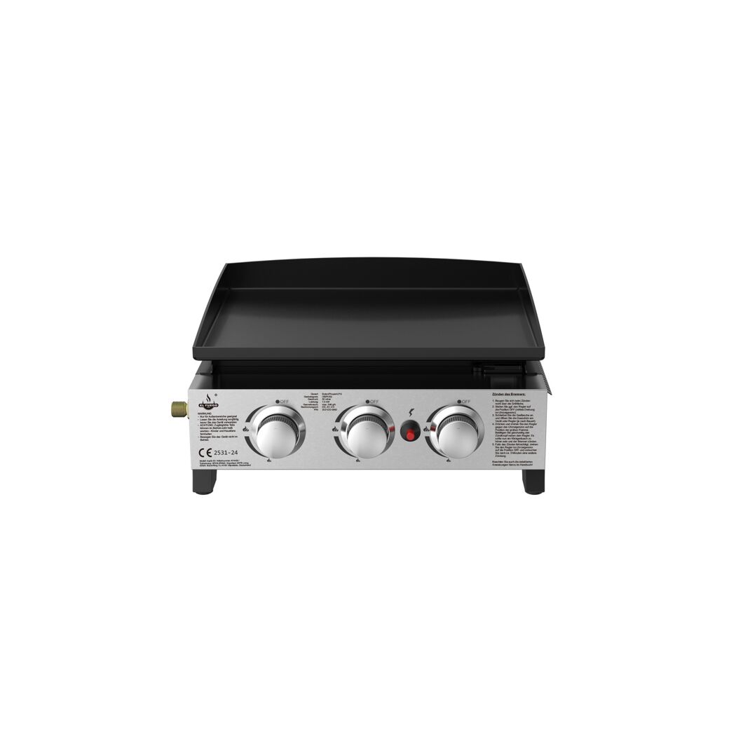 Plancha-Gasgrill 'Austin III' schwarz 50,5 x 24 x 46 cm
