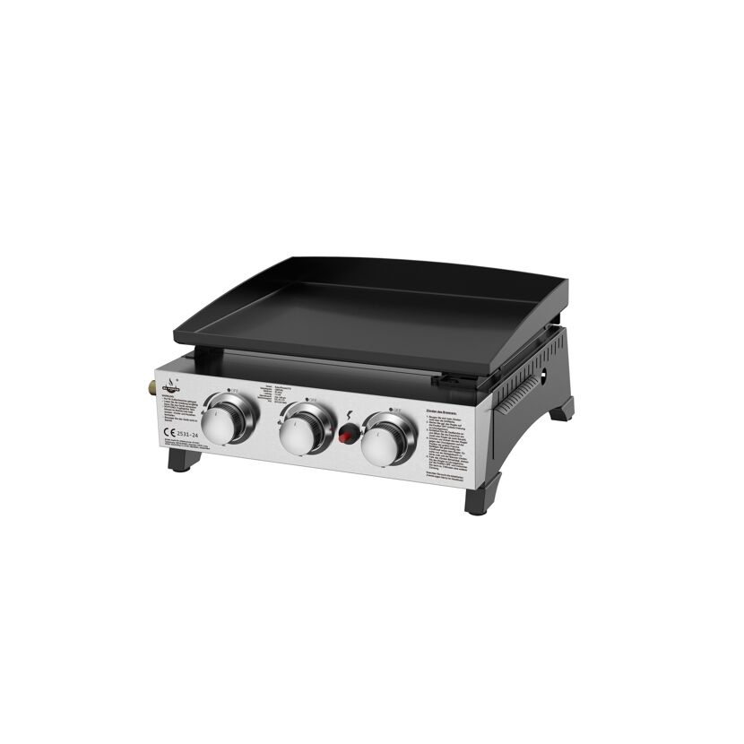 Plancha-Gasgrill 'Austin III' schwarz 50,5 x 24 x 46 cm