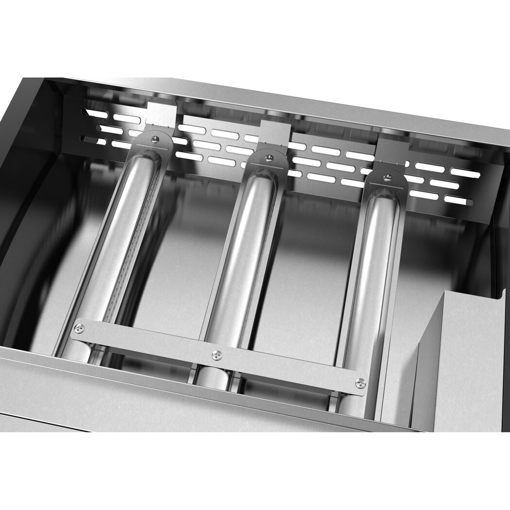 Plancha-Gasgrill 'Austin III' schwarz 50,5 x 24 x 46 cm