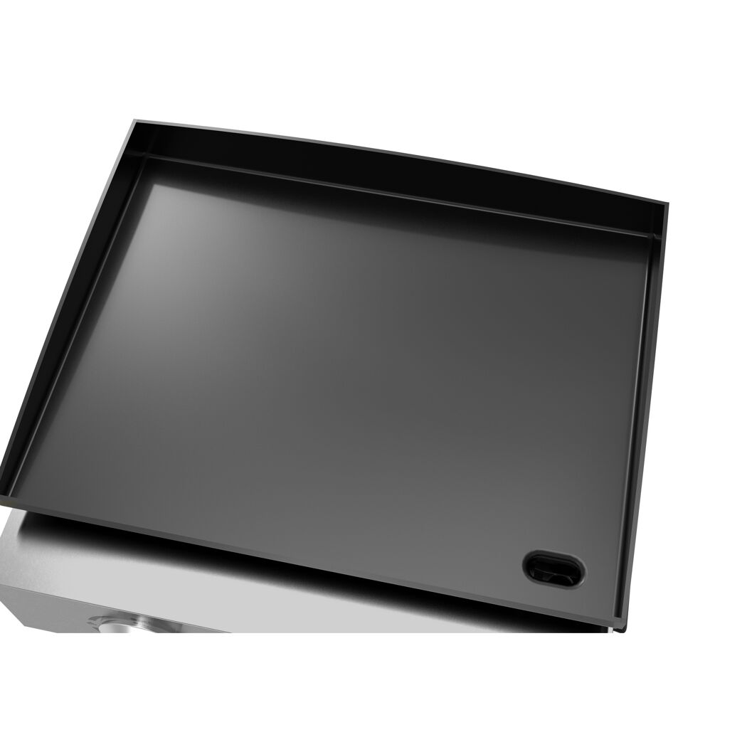 Plancha-Gasgrill 'Austin III' schwarz 50,5 x 24 x 46 cm