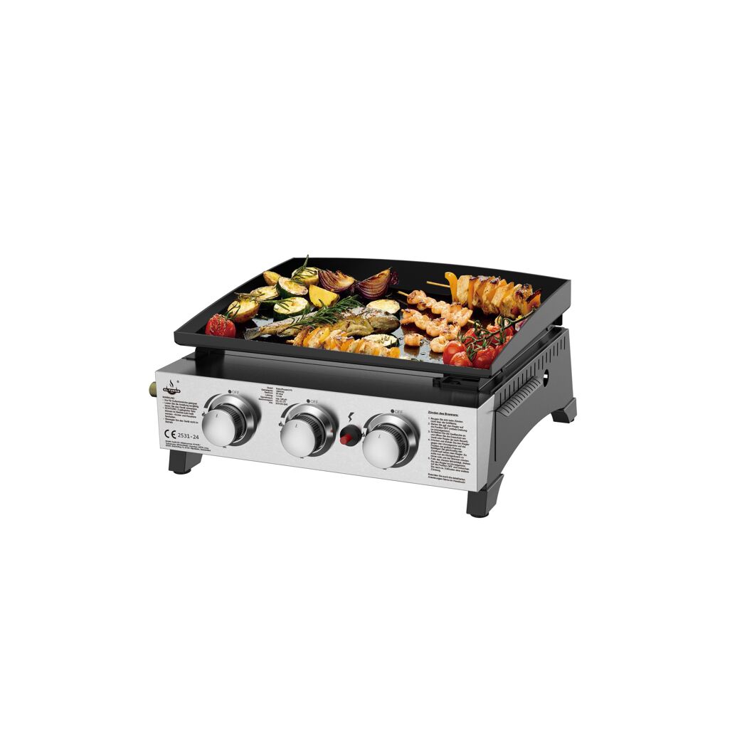 Plancha-Gasgrill 'Austin III' schwarz 50,5 x 24 x 46 cm