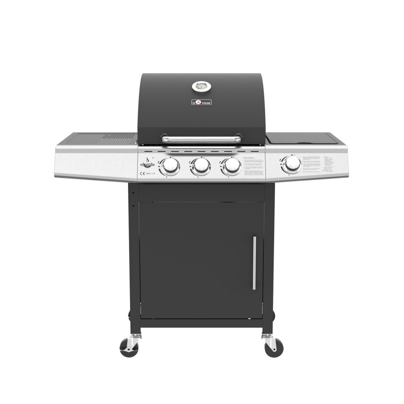 Gasgrill 'Miami' schwarz 110 x 112 x 57 cm
