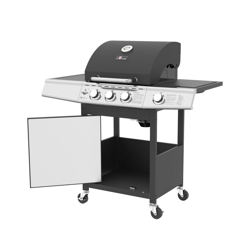 Gasgrill 'Miami' schwarz 110 x 112 x 57 cm