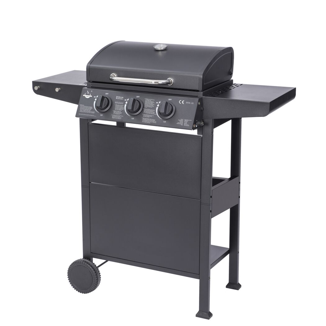 Gasgrill 'San Jose' schwarz 104 x 101,5 x 51 cm
