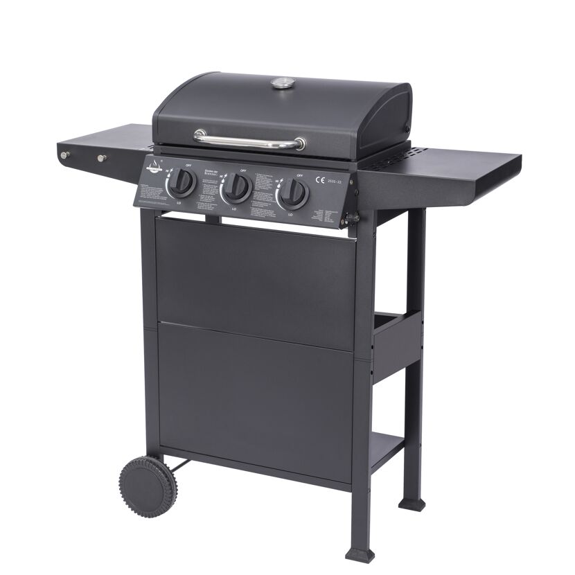 Gasgrill 'San Jose' schwarz 104 x 101,5 x 51 cm