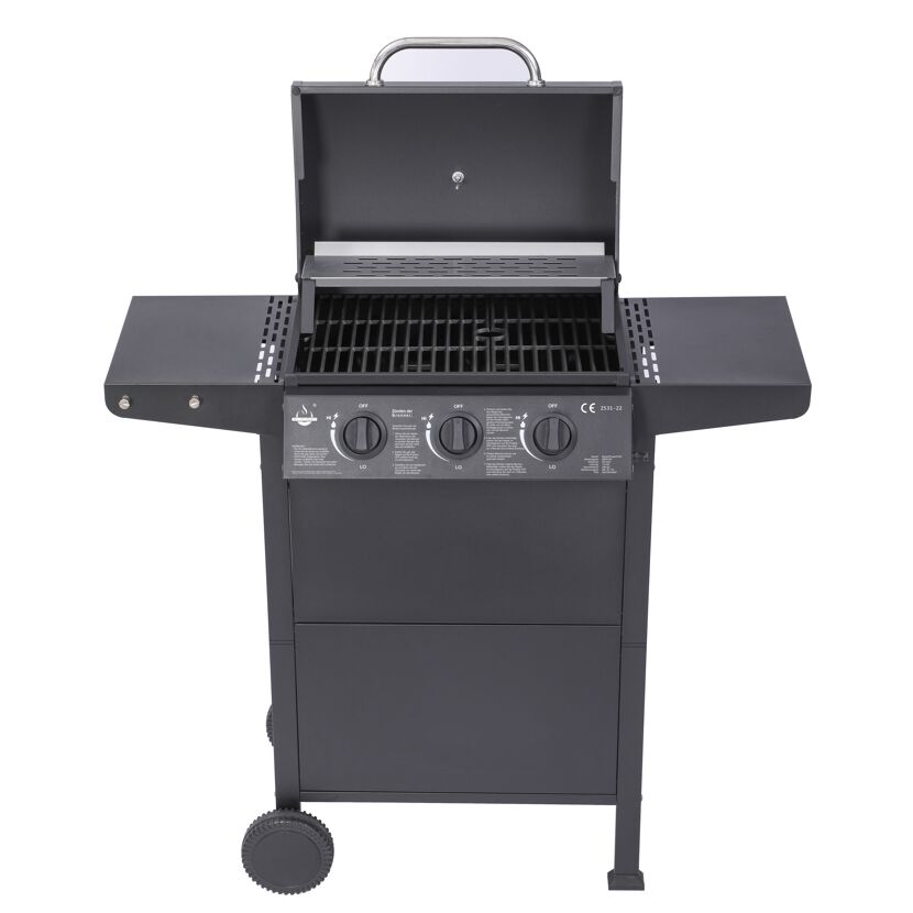 Gasgrill 'San Jose' schwarz 104 x 101,5 x 51 cm