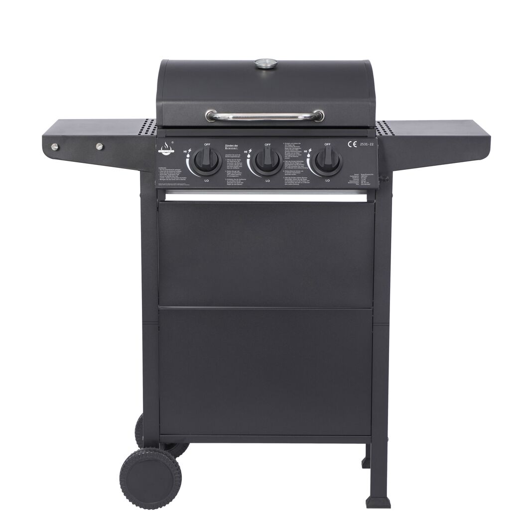 Gasgrill 'San Jose' schwarz 104 x 101,5 x 51 cm
