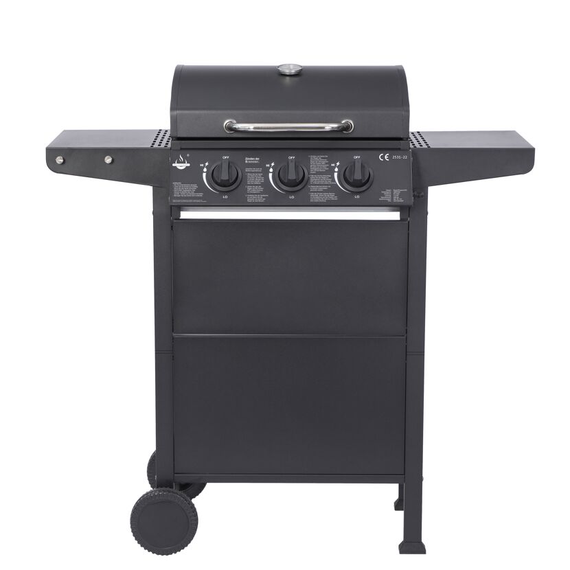 Gasgrill 'San Jose' schwarz 104 x 101,5 x 51 cm