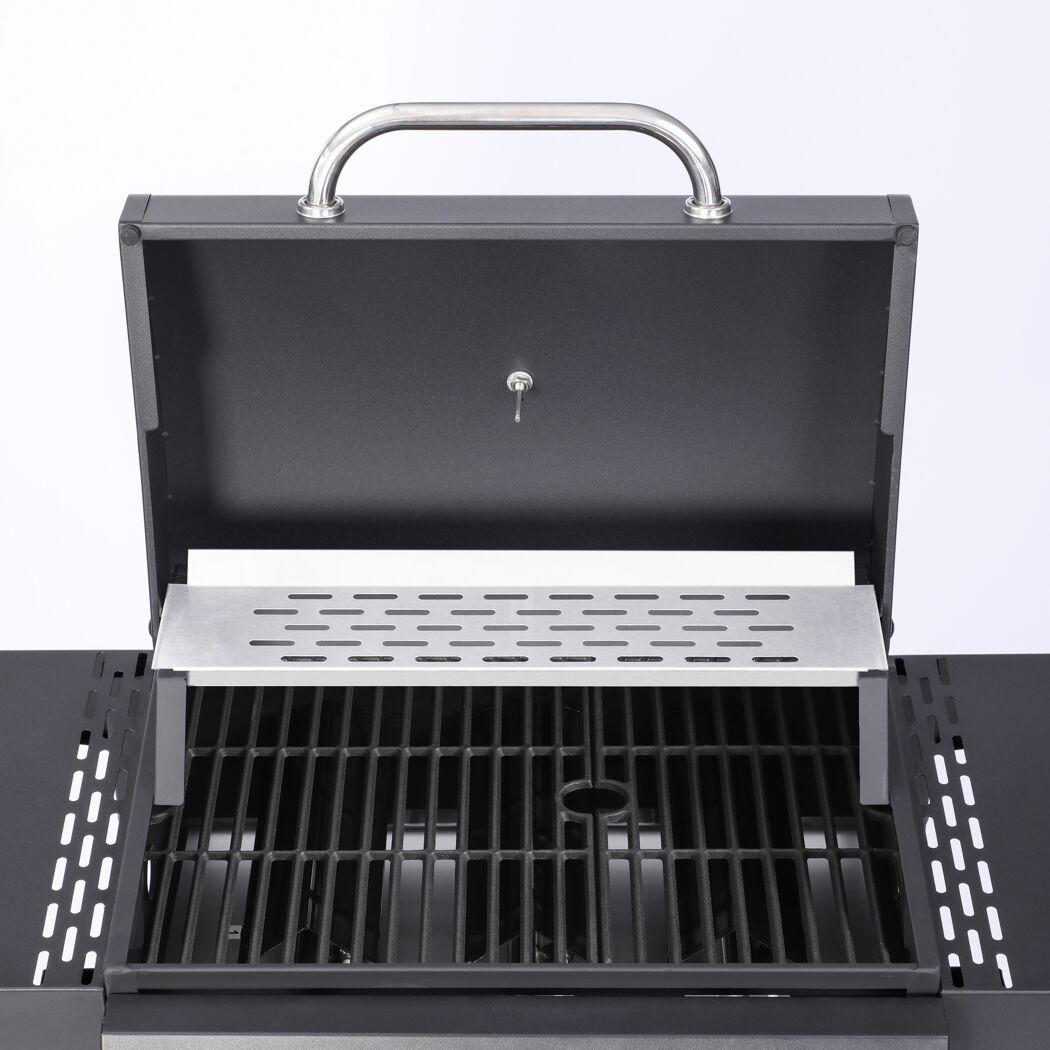 Gasgrill 'San Jose' schwarz 104 x 101,5 x 51 cm