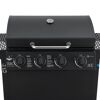 Gasgrill mit vier Reglern und Thermometer