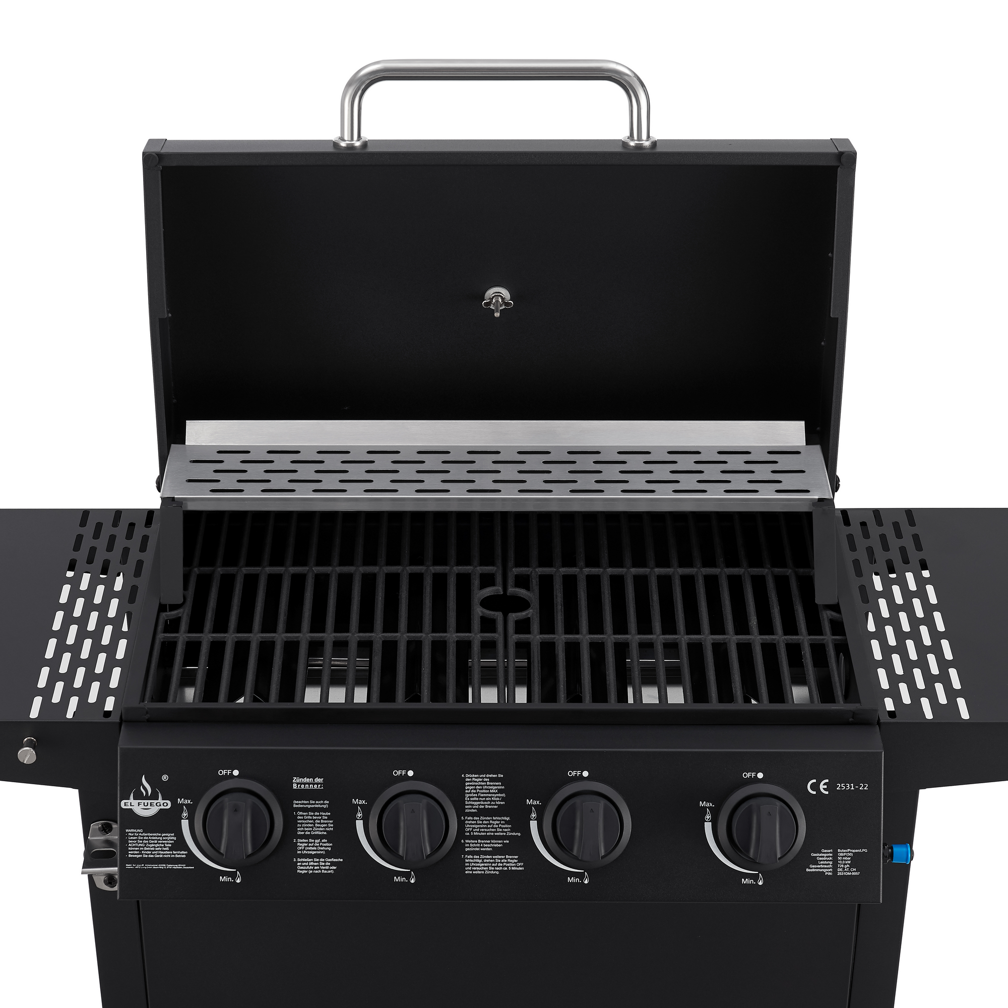 Gasgrill 'San Jose' schwarz 114 x 101,5 x 51 cm + product picture