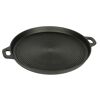 Grillpfanne aus Gusseisen schwarz Ø 34 cm