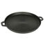 Grillpfanne aus Gusseisen schwarz Ø 34 cm