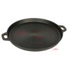 Grillpfanne aus Gusseisen schwarz Ø 34 cm