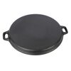 Grillpfanne aus Gusseisen schwarz Ø 34 cm