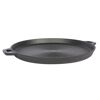Grillpfanne aus Gusseisen schwarz Ø 34 cm