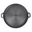 Grillpfanne aus Gusseisen schwarz Ø 34 cm