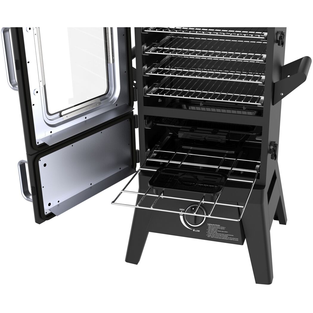 Offener Gasgrill mit mehreren Ebenen
