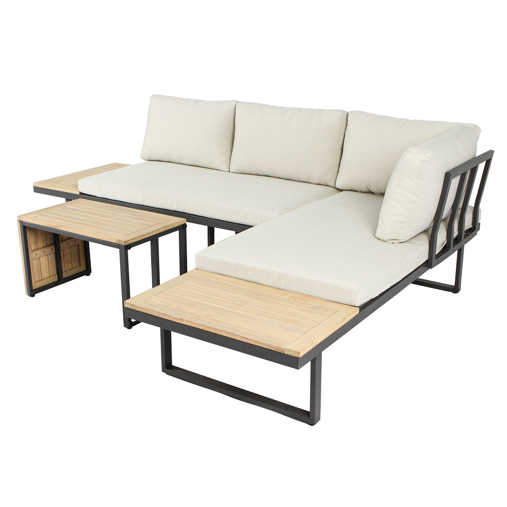 Loungemöbelset 'Cella' Aluminium beige 5-teilig