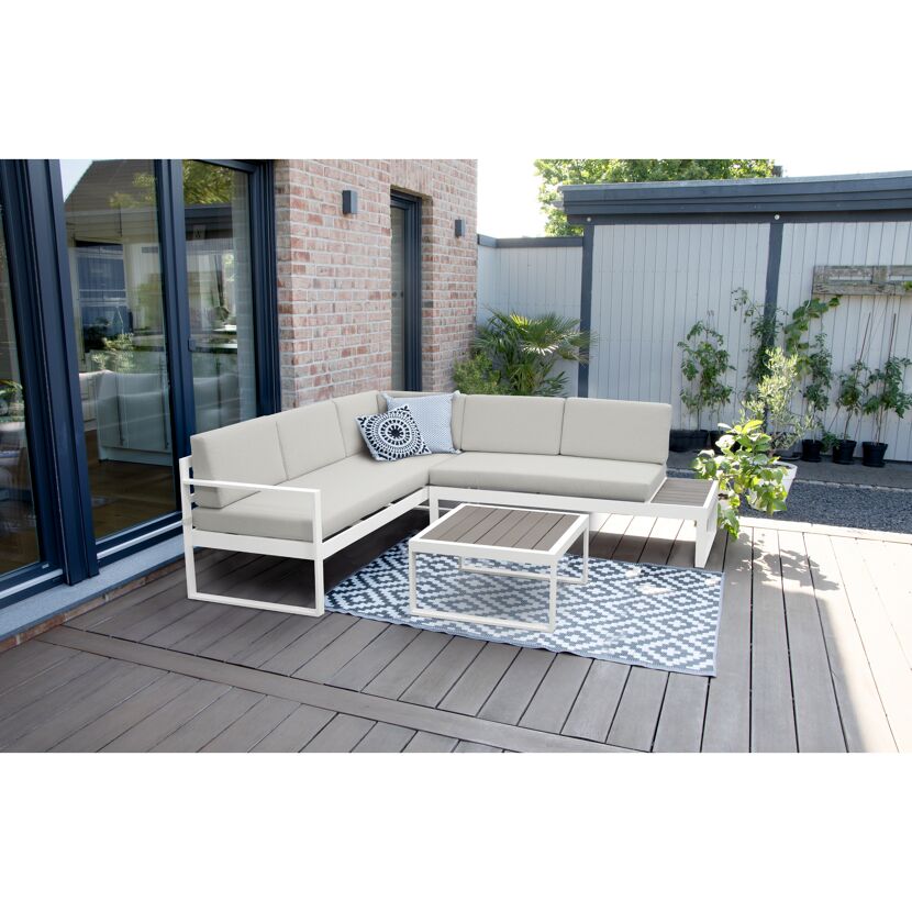 Loungemöbelset 'Lima' Aluminium beige 5-teilig