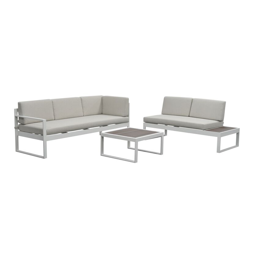 Loungemöbelset 'Lima' Aluminium beige 5-teilig
