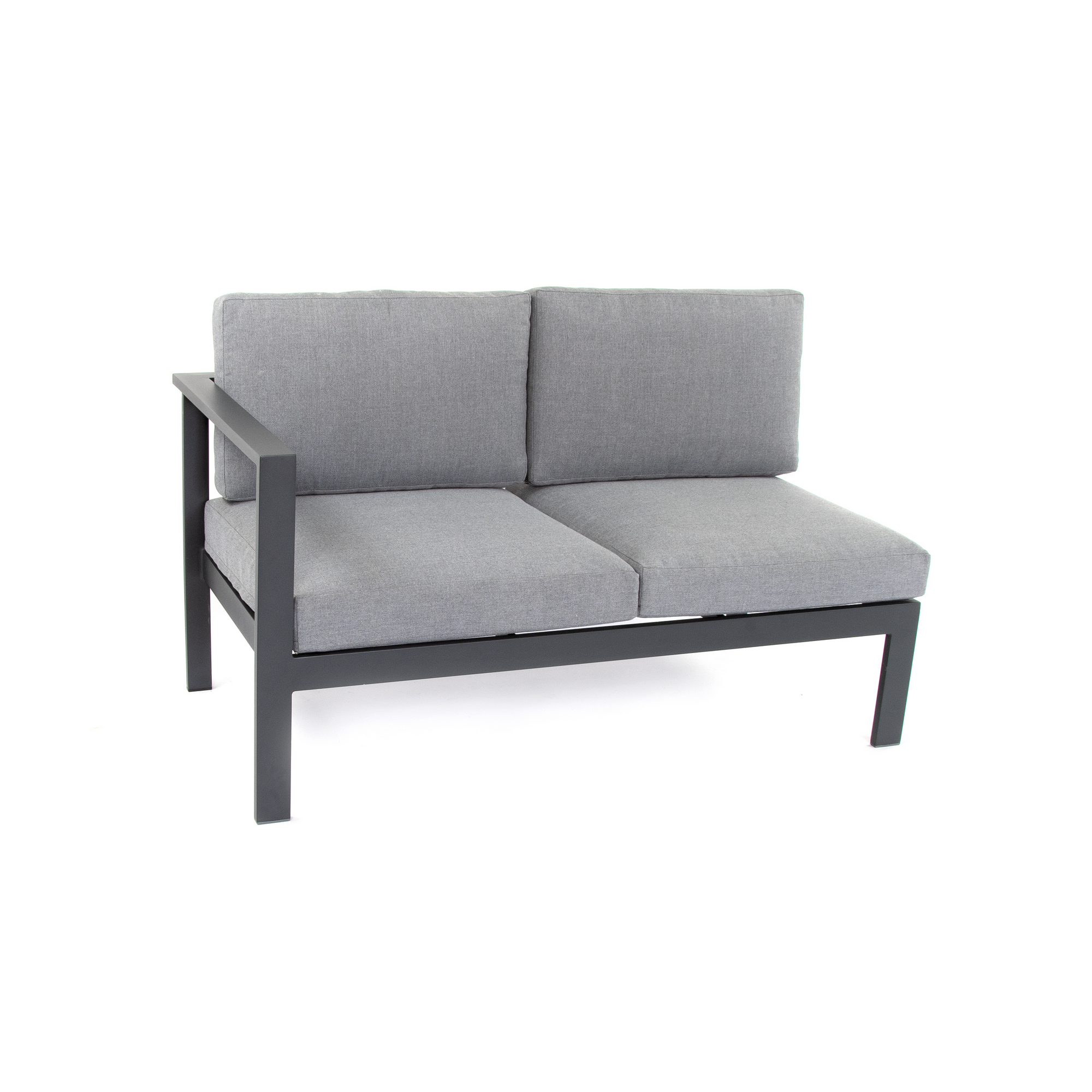 Loungemöbelset 'Braga' Aluminium grau 5-teilig