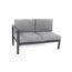 Loungemöbelset 'Braga' Aluminium grau 5-teilig