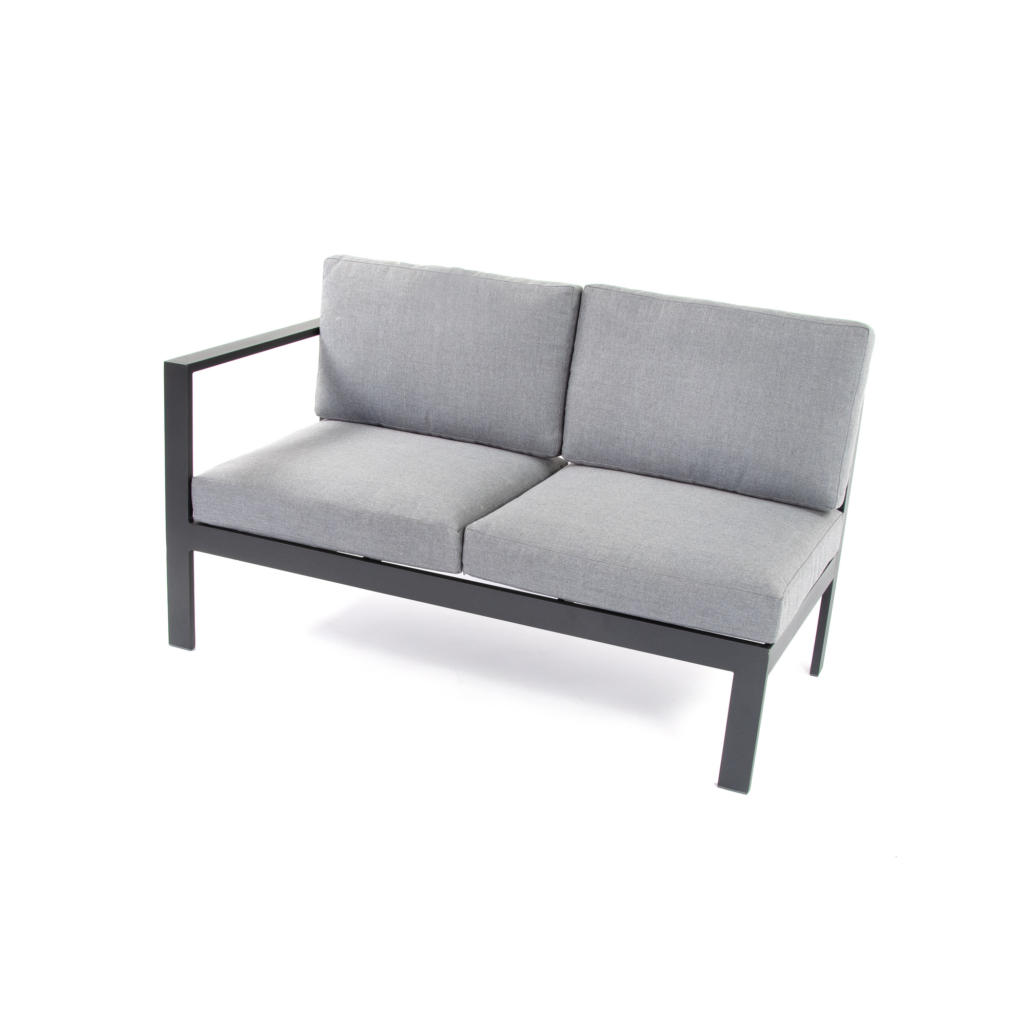 Loungemöbelset 'Braga' Aluminium grau 5-teilig