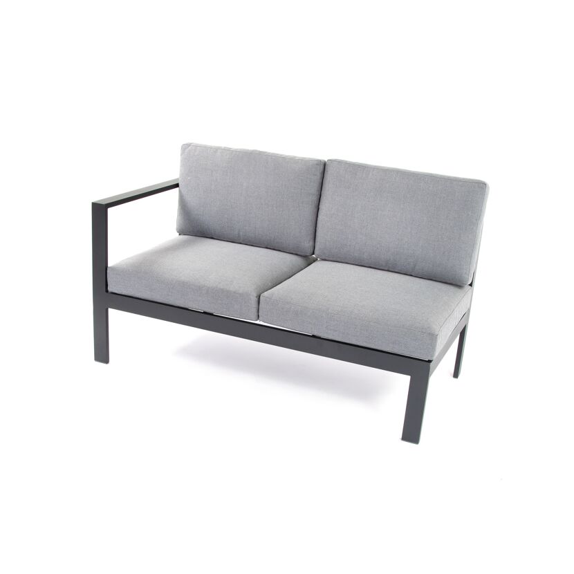 Loungemöbelset 'Braga' Aluminium grau 5-teilig