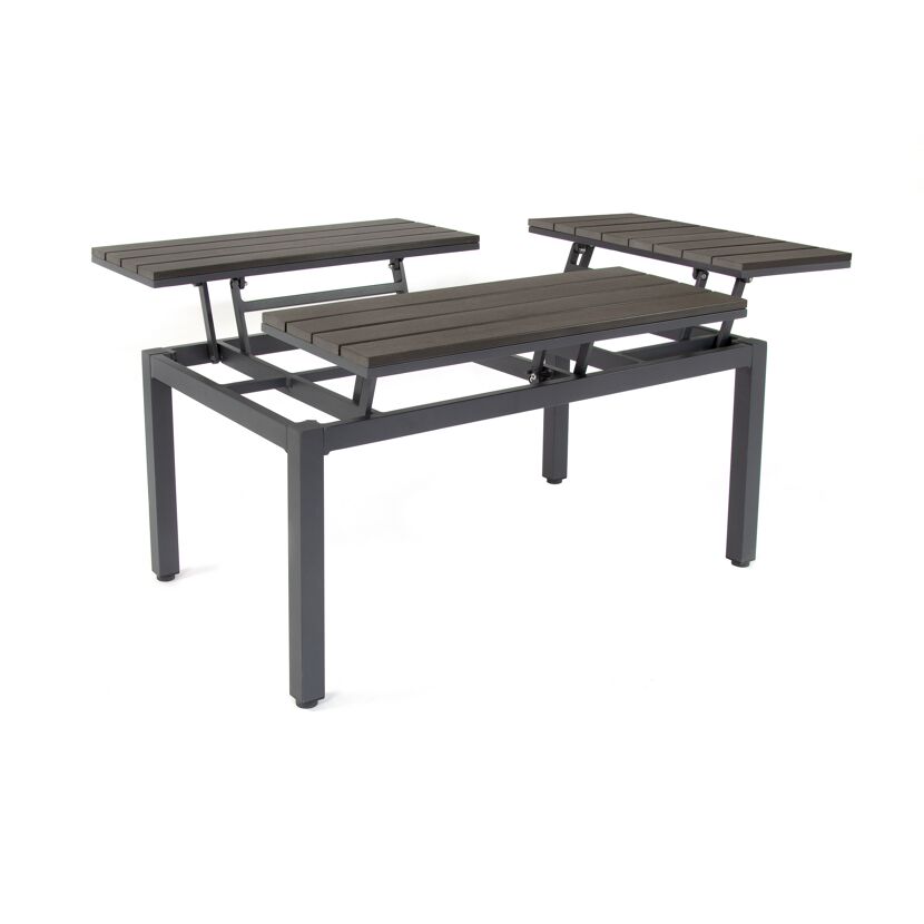 Loungemöbelset 'Braga' Aluminium grau 5-teilig